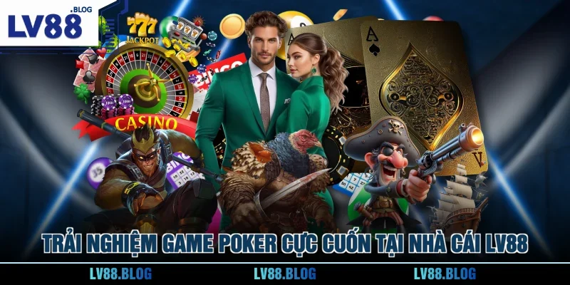 Trải nghiệm game Poker cực cuốn tại nhà cái LV88